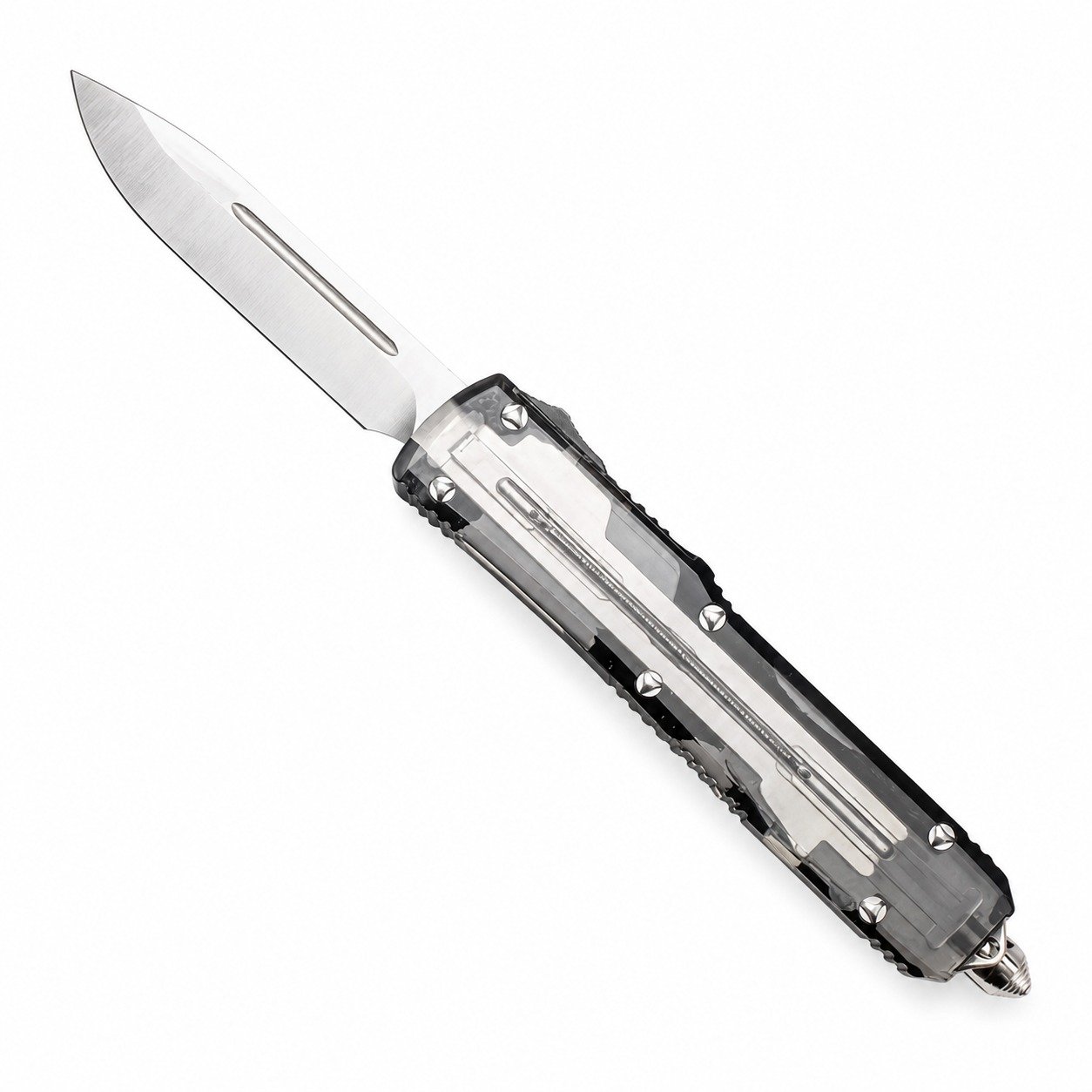 Clear Handle OTF Knife – Transparent Body
