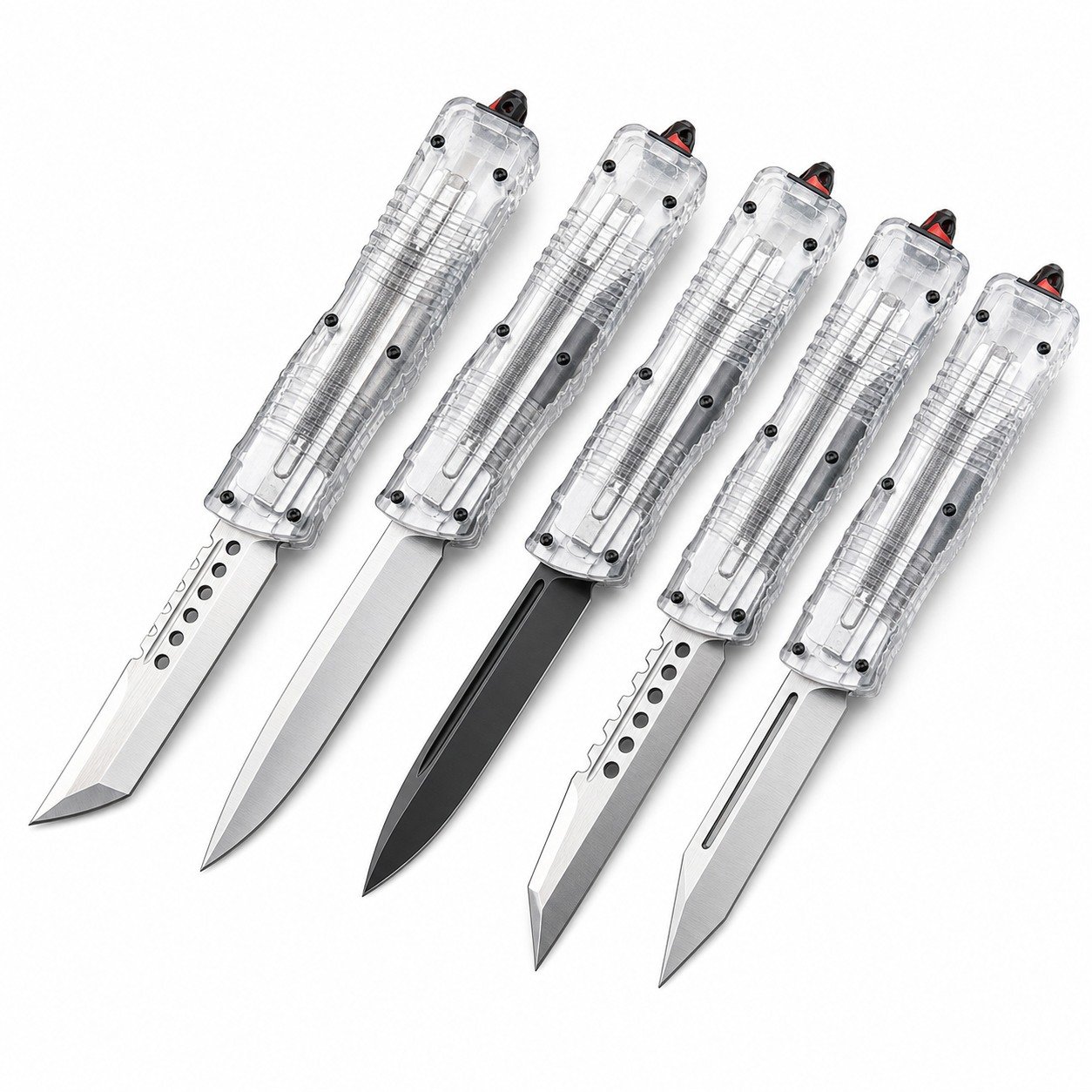 Fully Transparent Handle Dalong 2nd Generation OTF Knife