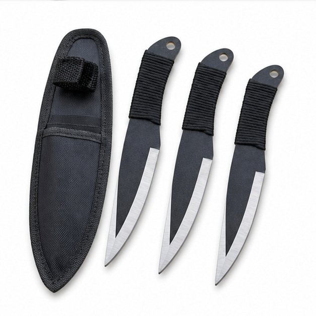 Practice Throwing Knife Set YF079-3 – 3-Piece, White