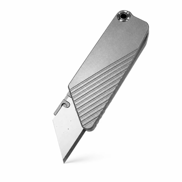 Compact Opvouwbaar Utiliteitsmes met Keyring en Vervangbaar Mesje